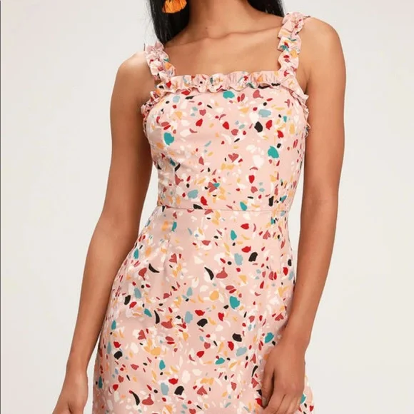 Ruffle strap mini dress - Picture 2 of 3